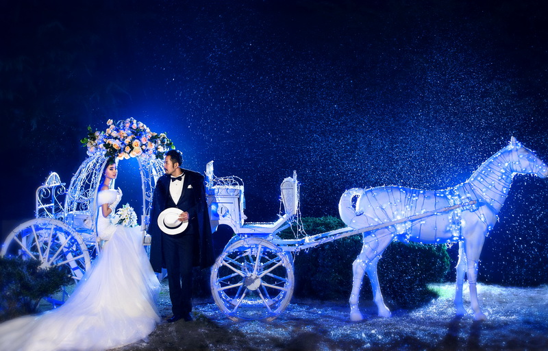 浪漫马车个性婚纱照 - 杭州婚纱摄影排名在排行榜前十
